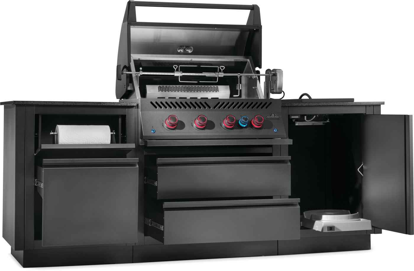 Patio Outdoor Kitchen - Patio Elegance OASIS™ 300 with Built-in 700 Series 32" Gas Grill