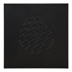 Henley 40" Round Aluminum Basketweave Convertible Gas Fire Pit Table