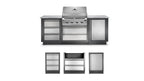 Patio Outdoor Kitchen Gas Grill - Patio Elegance OASIS™ 100 with Built-in 500 Series 32" Grill