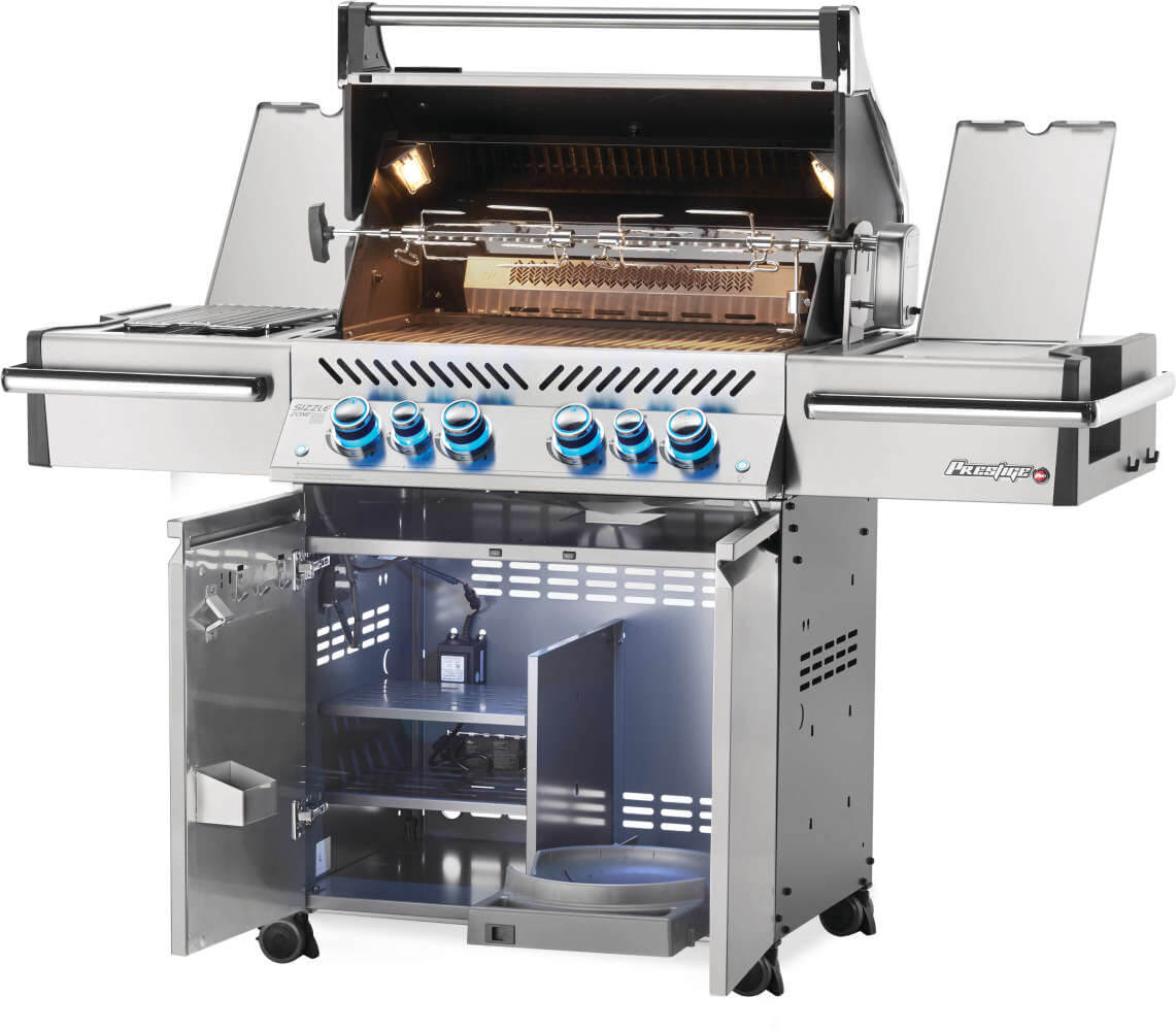 Patio Elegance Grill Prestige PRO 500 RSIB Gas Grill with Infrared Side and Rear Burners