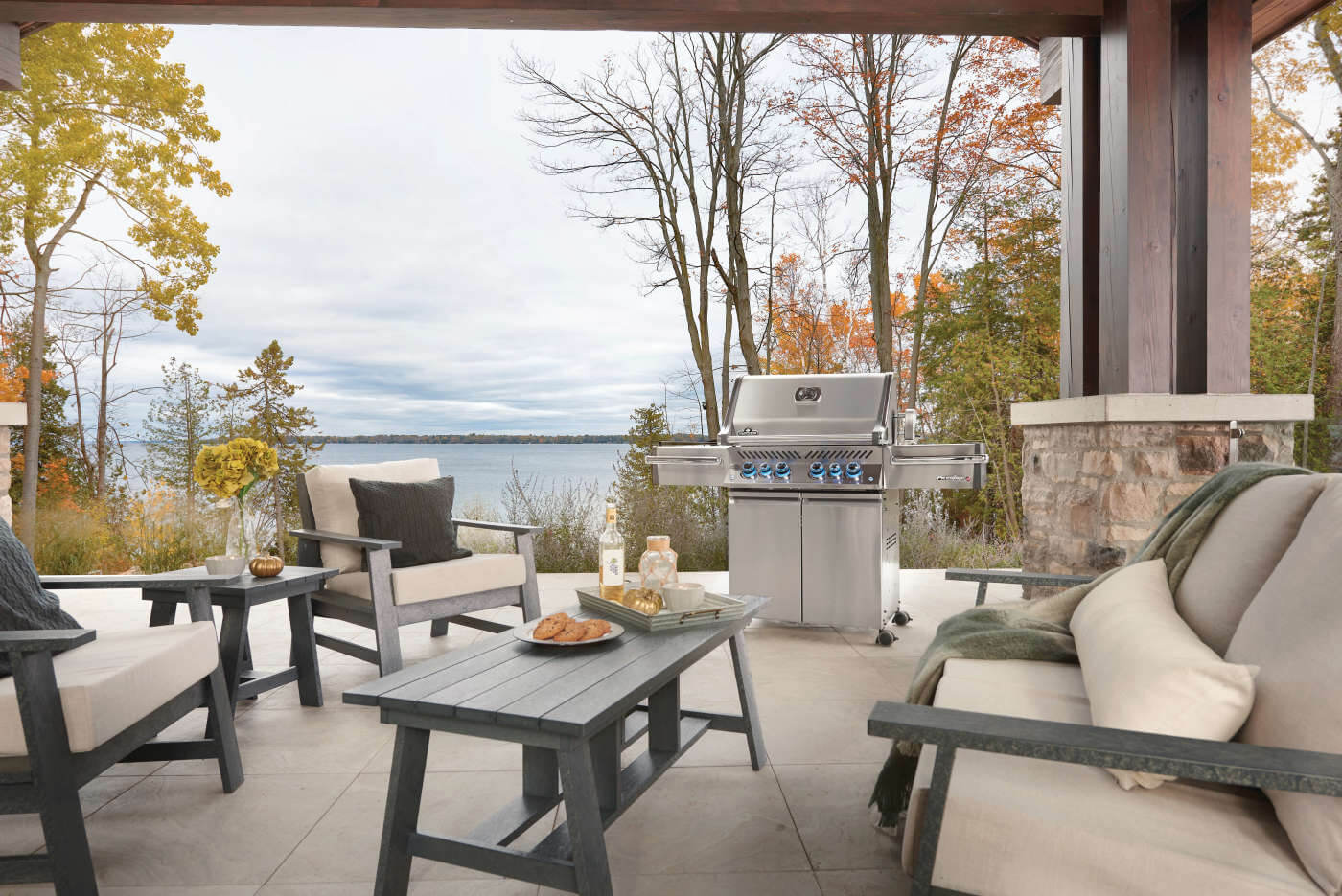 Patio Elegance Grill Prestige PRO 500 RSIB Gas Grill with Infrared Side and Rear Burners